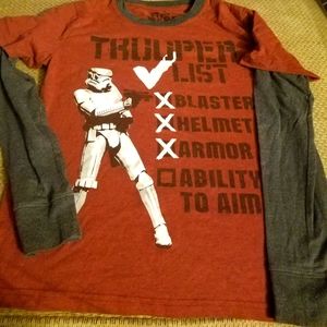 Boys long sleeve Star Wars shirt